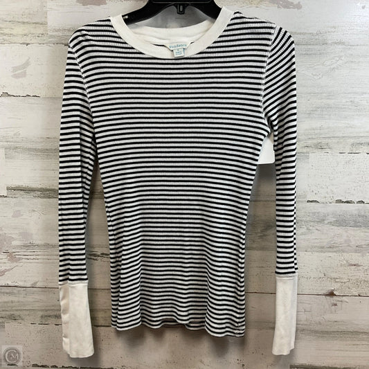 Top Long Sleeve By Sundance In Black & White, Size: S