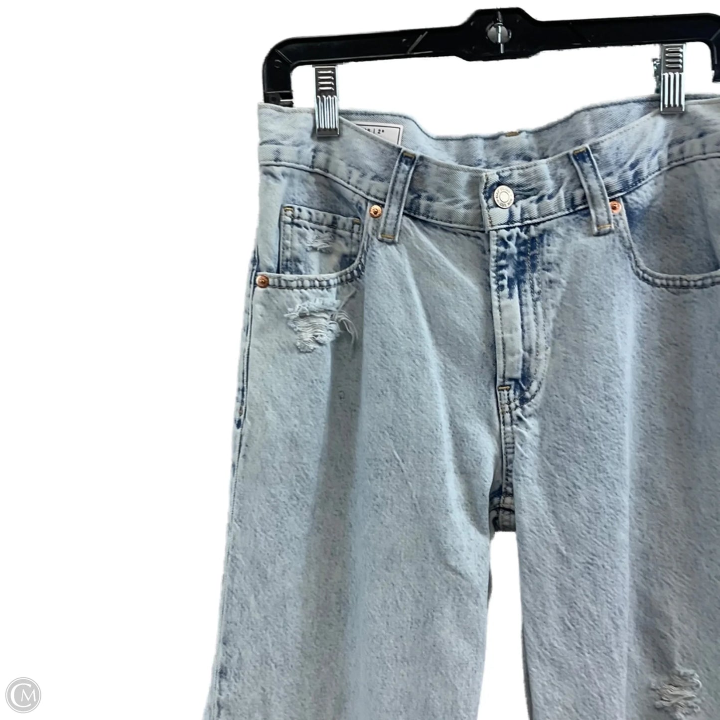 Jeans Straight By Gap In Blue Denim, Size: 2