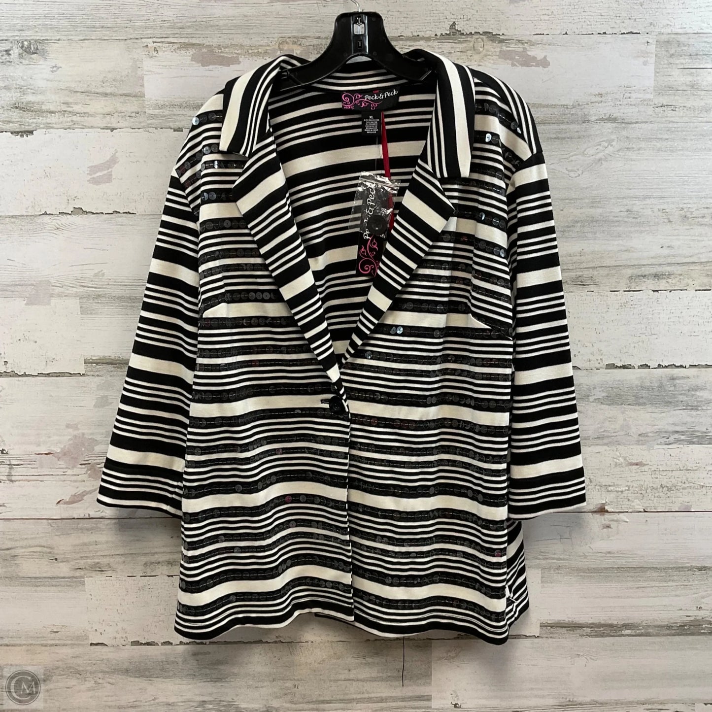 Jacket Other By Peck And Peck In Black, Size: Xl