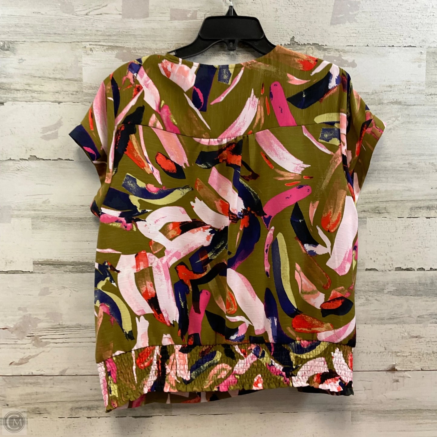 Top Short Sleeve By Nine West Apparel In Brown, Size: Xxl