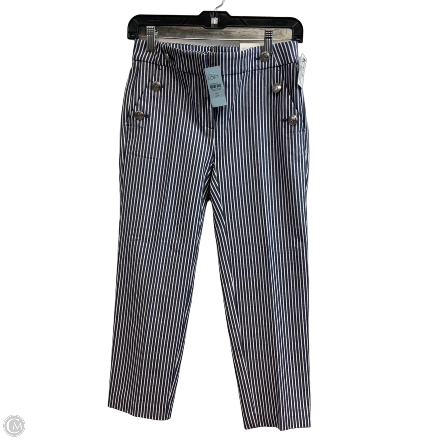 Pants Cropped By Loft In Blue, Size: Xs