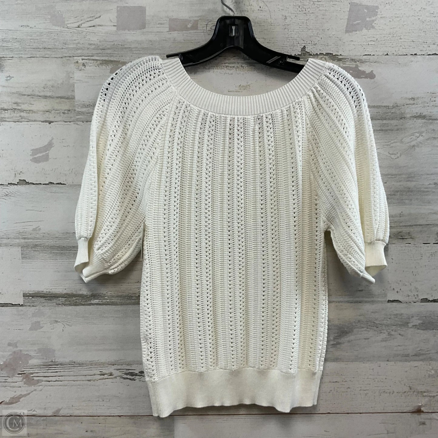 Sweater Short Sleeve By Philosophy In White, Size: Xs