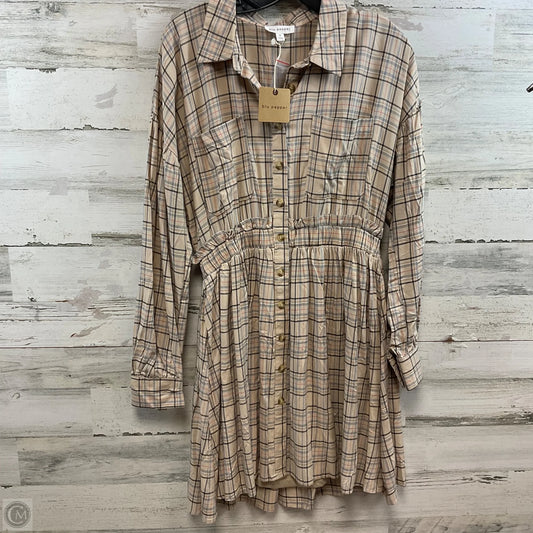 Dress Casual Short By Blu Pepper In Brown, Size: M