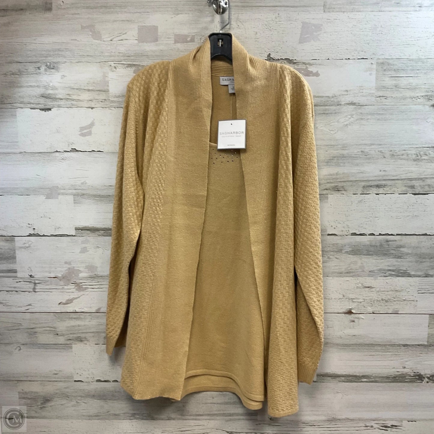 Sweater By Sag Harbor In Brown, Size: 2x