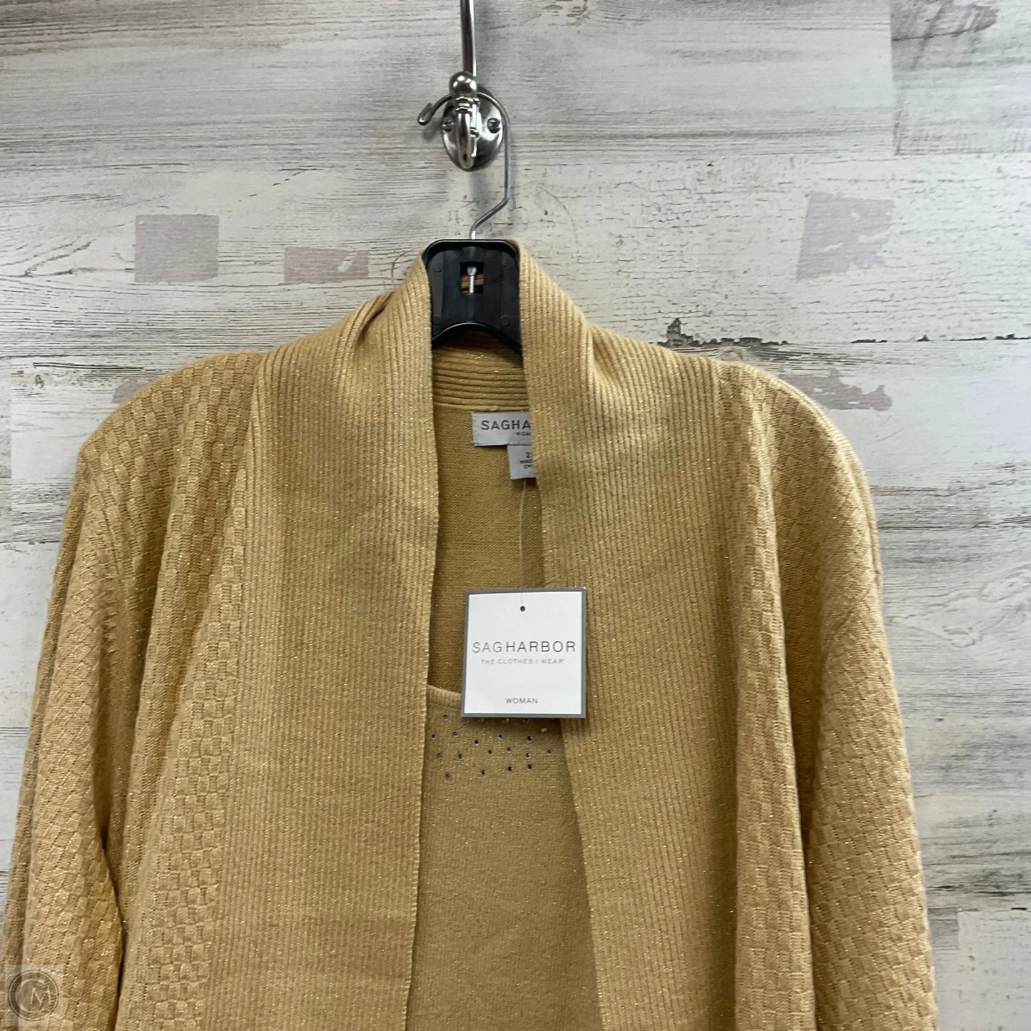 Sweater By Sag Harbor In Brown, Size: 2x