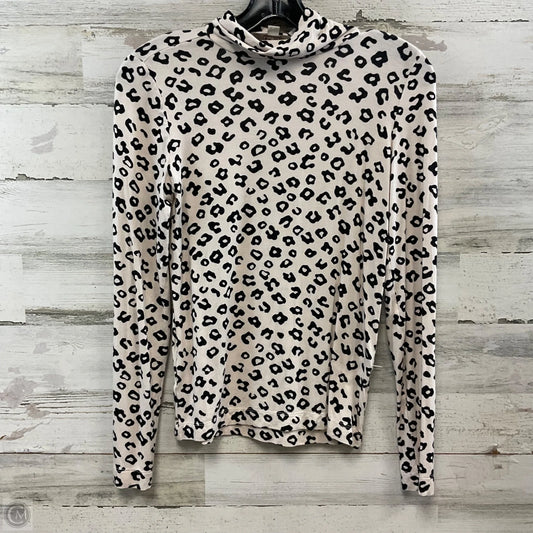 Top Long Sleeve Basic By Loft In Animal Print, Size: Xs