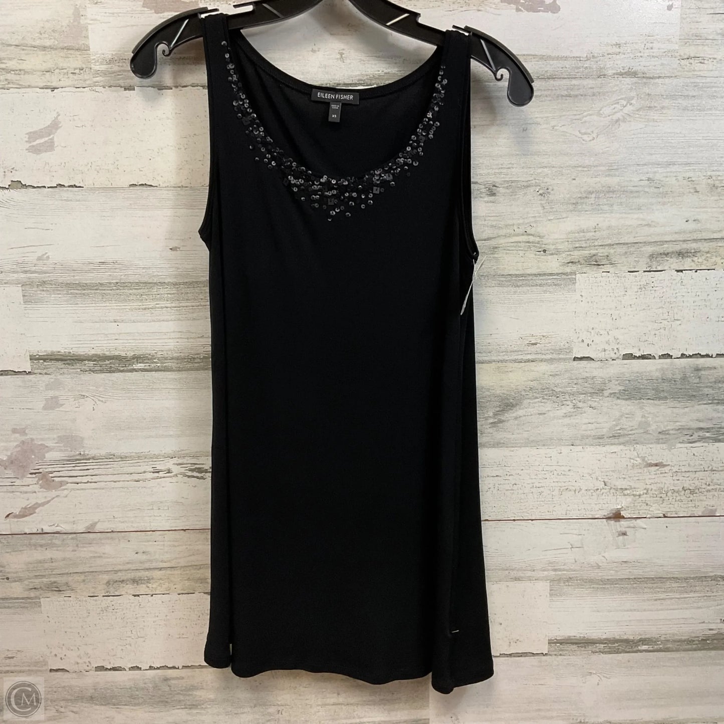 Top Sleeveless By Eileen Fisher In Black, Size: Xs