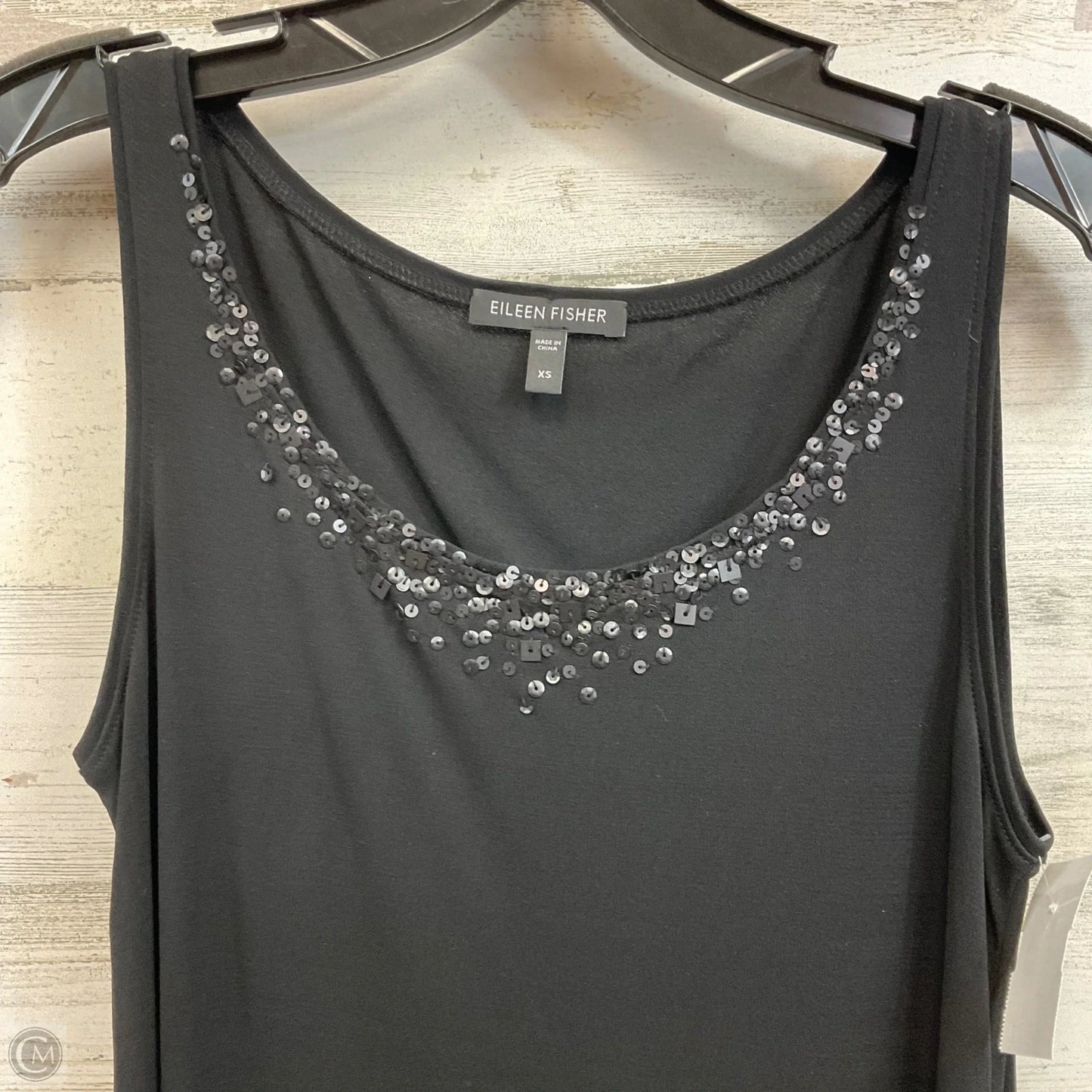 Top Sleeveless By Eileen Fisher In Black, Size: Xs