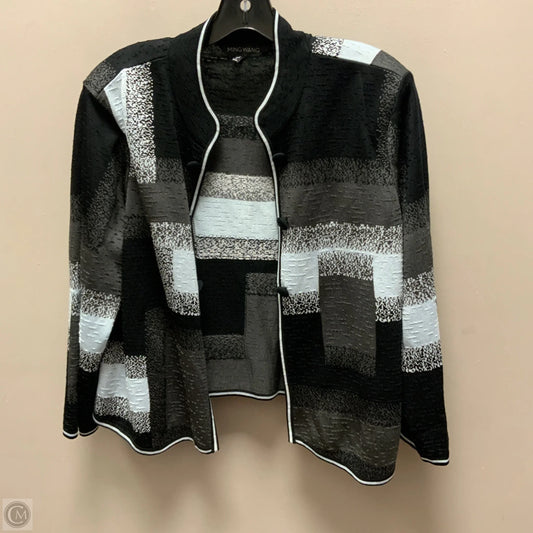 Cardigan By Ming Wang In Black, Size: Xl