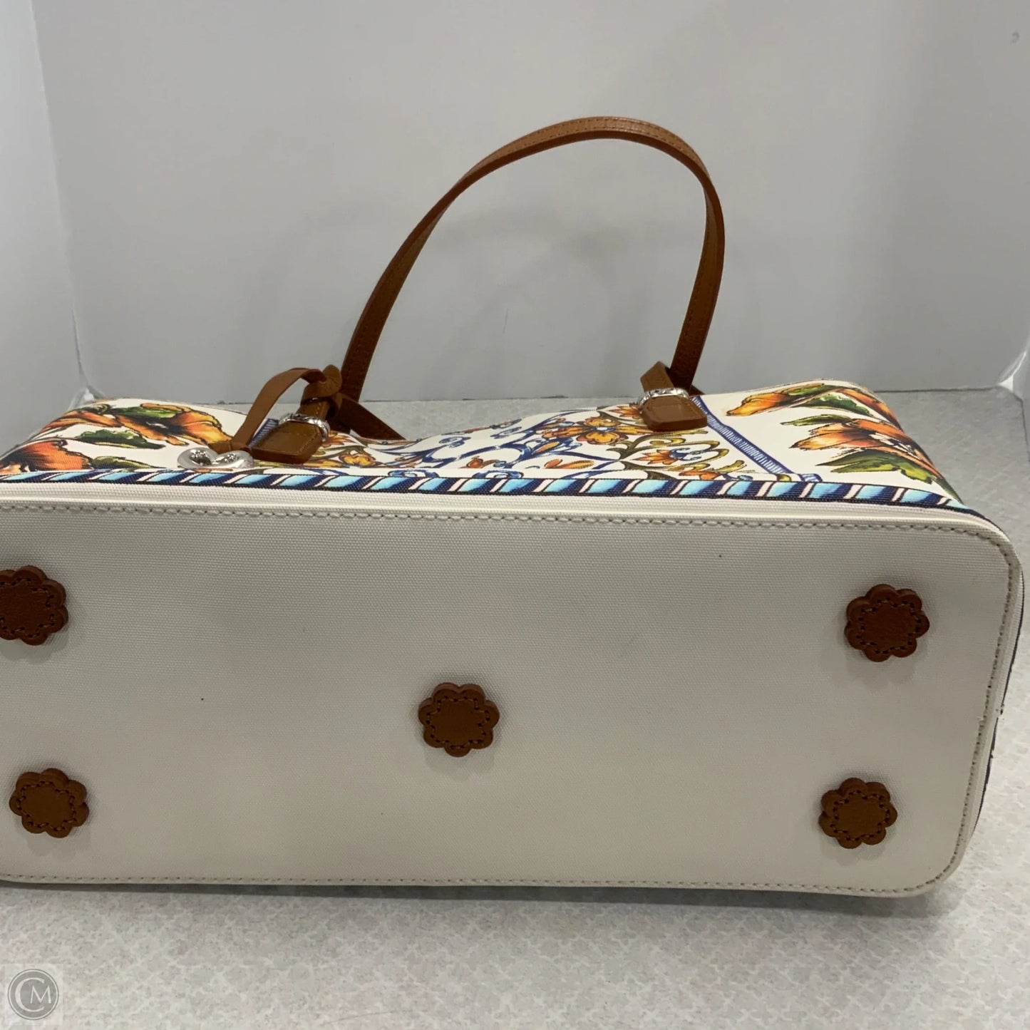 Handbag Leather By Brighton, Size: Large