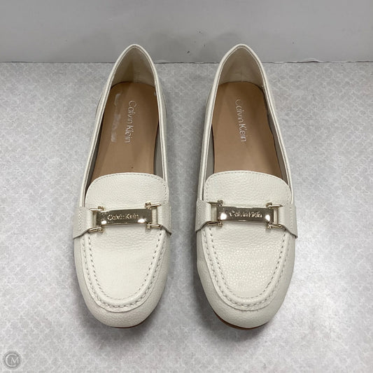 Shoes Flats By Calvin Klein In Cream, Size: 7.5