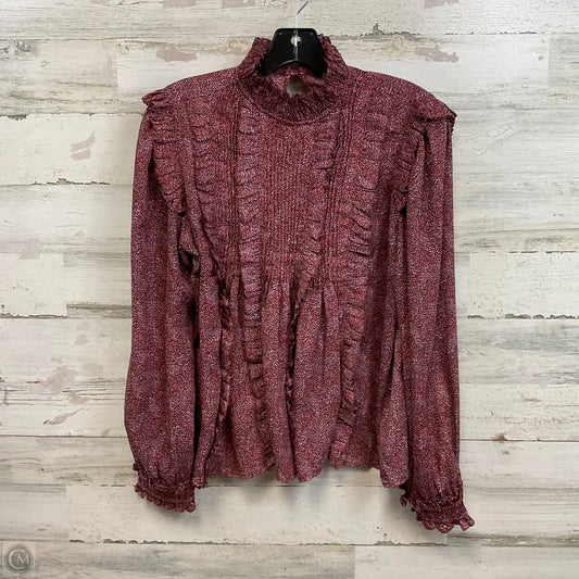 Blouse Long Sleeve By Dear John In Red, Size: M