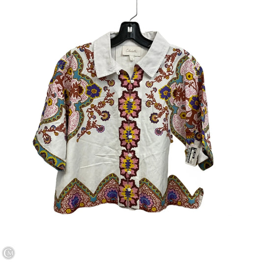 Top Short Sleeve By Cleobella In White, Size: S