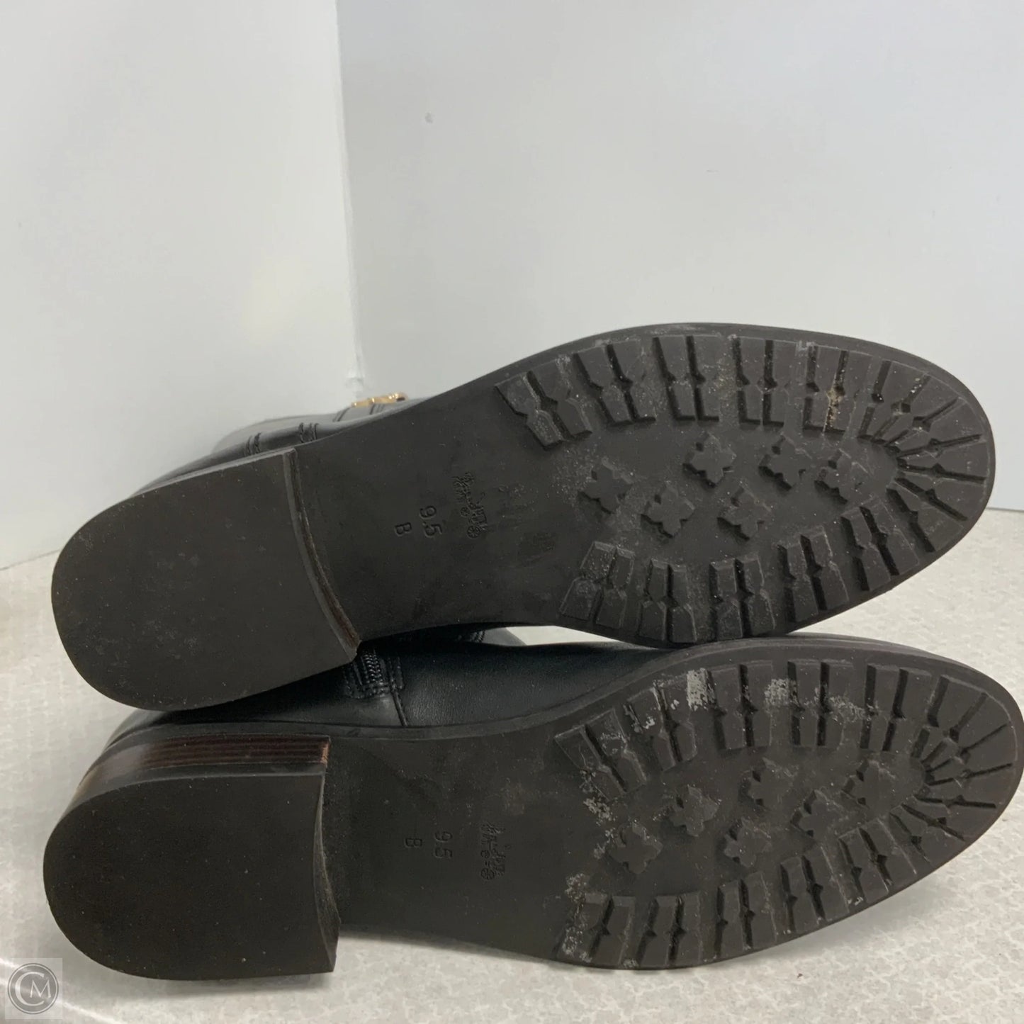 Boots Designer By Coach In Black, Size: 9.5
