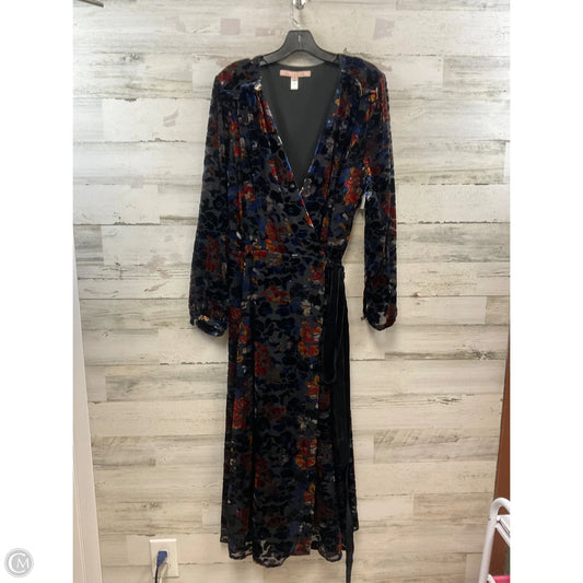 Dress Party Long By Hutch In Black & Blue, Size: 1x