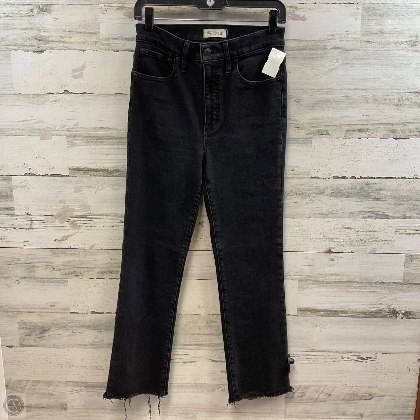 Jeans Boot Cut By Madewell In Black Denim, Size: 4