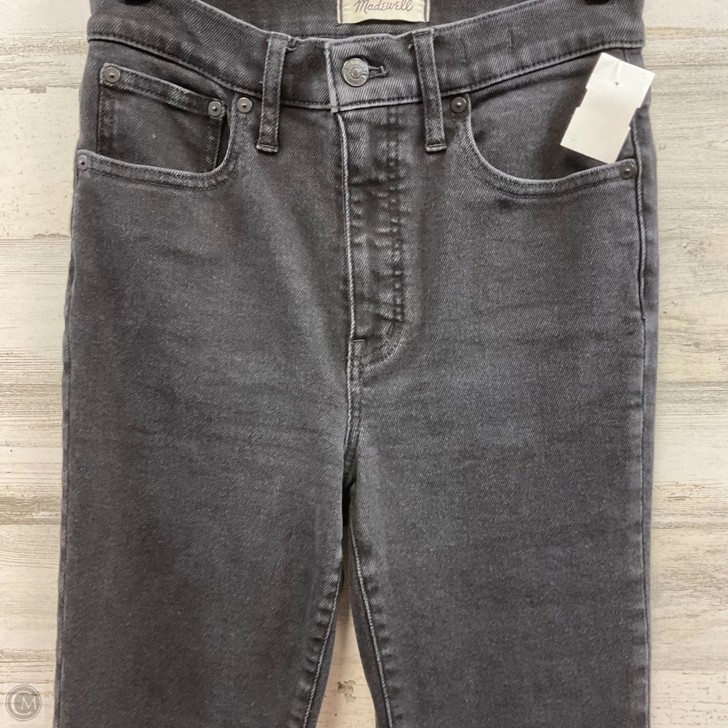 Jeans Boot Cut By Madewell In Black Denim, Size: 4