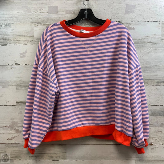 Sweatshirt Crewneck By UEU In Orange, Size: L