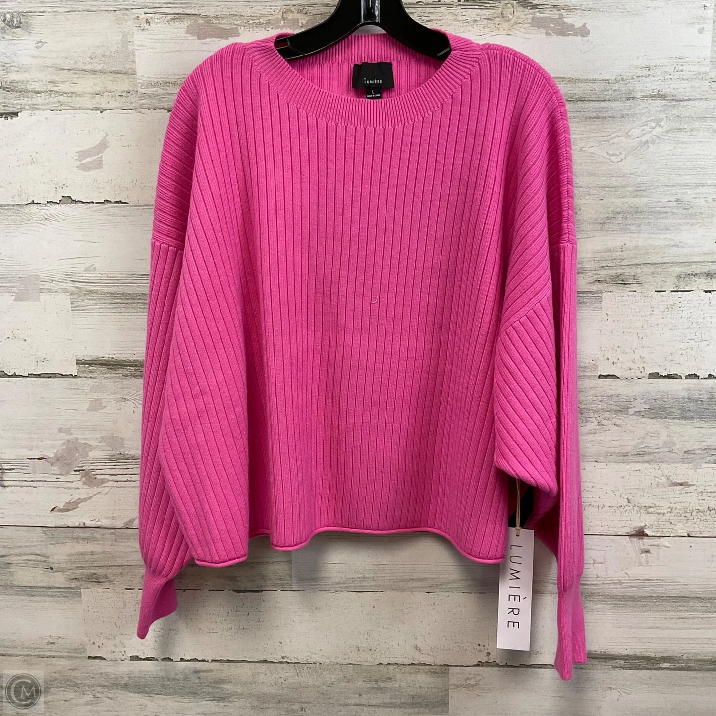 Sweater By Lumiere In Pink, Size: L