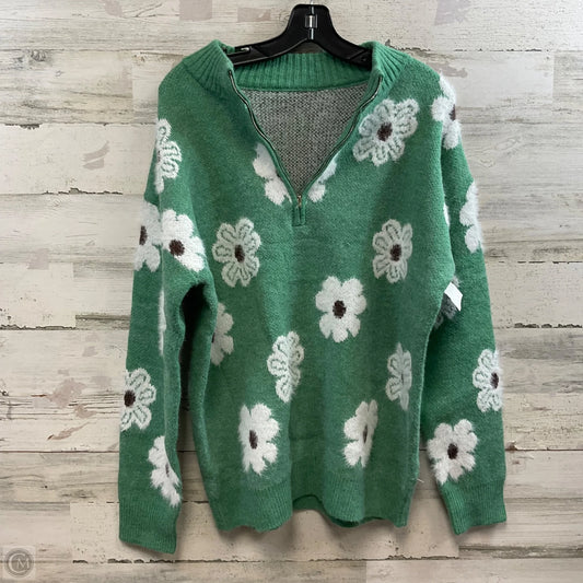 Sweater By Cme In Green, Size: Xl