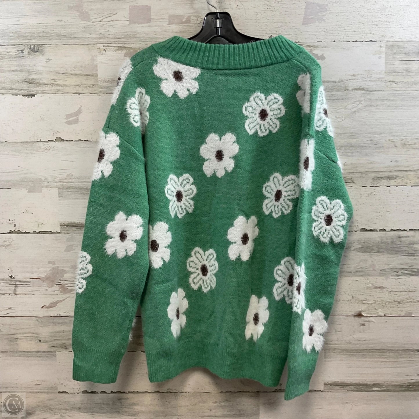 Sweater By Cme In Green, Size: Xl
