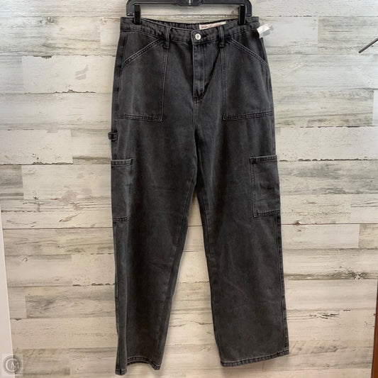 Jeans Straight By Wishlist In Black Denim, Size: L