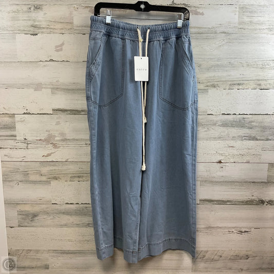 Jeans Wide Leg By Entro In Blue Denim, Size: L