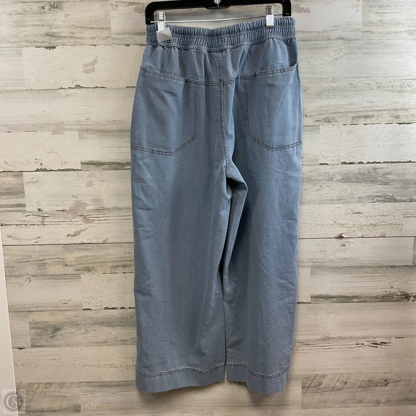 Jeans Wide Leg By Entro In Blue Denim, Size: L
