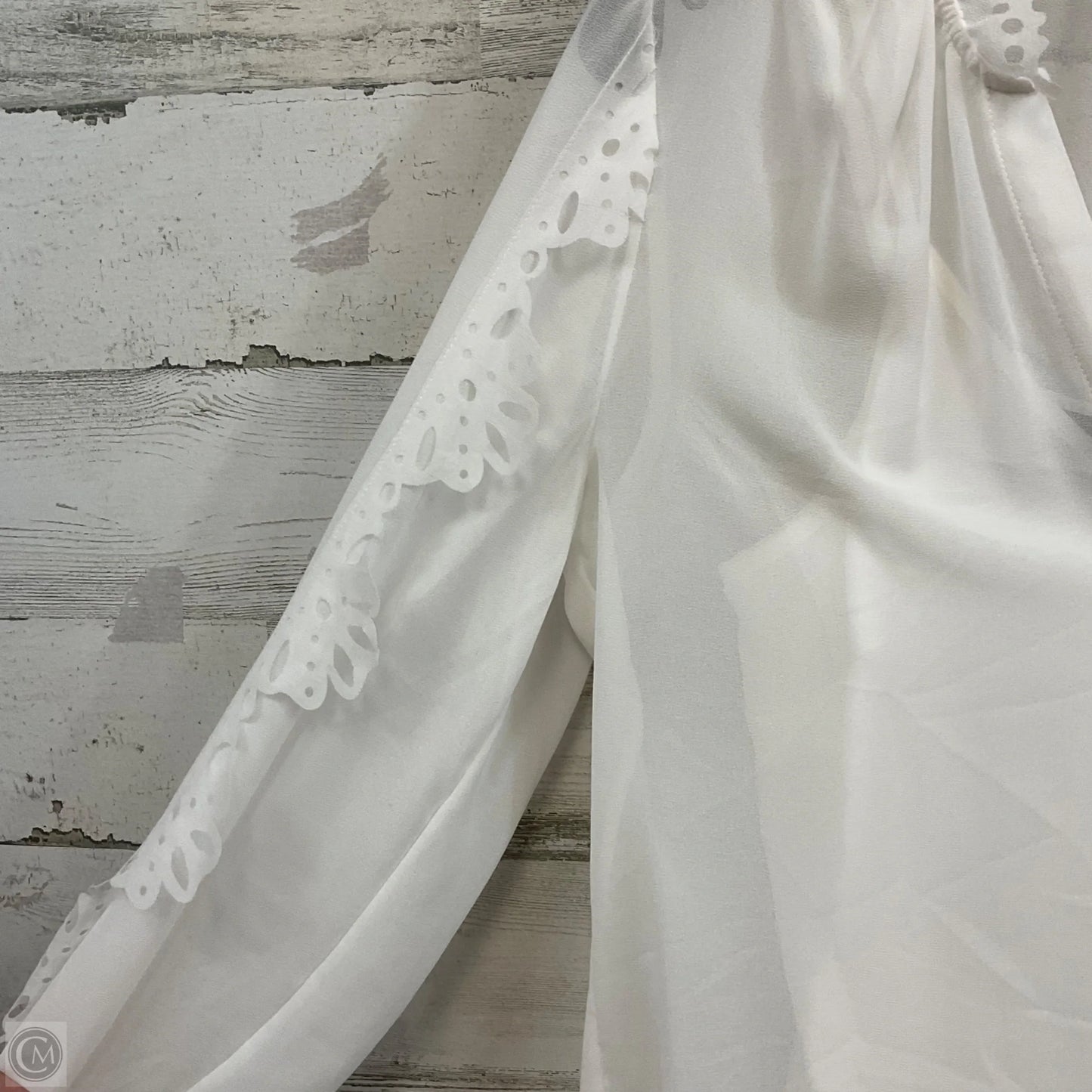 Blouse Long Sleeve By White House Black Market In White, Size: Xs