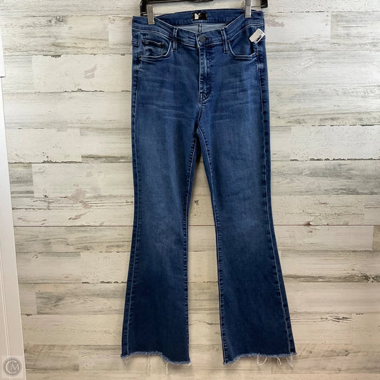 Jeans Flared By Mother In Blue Denim, Size: 8