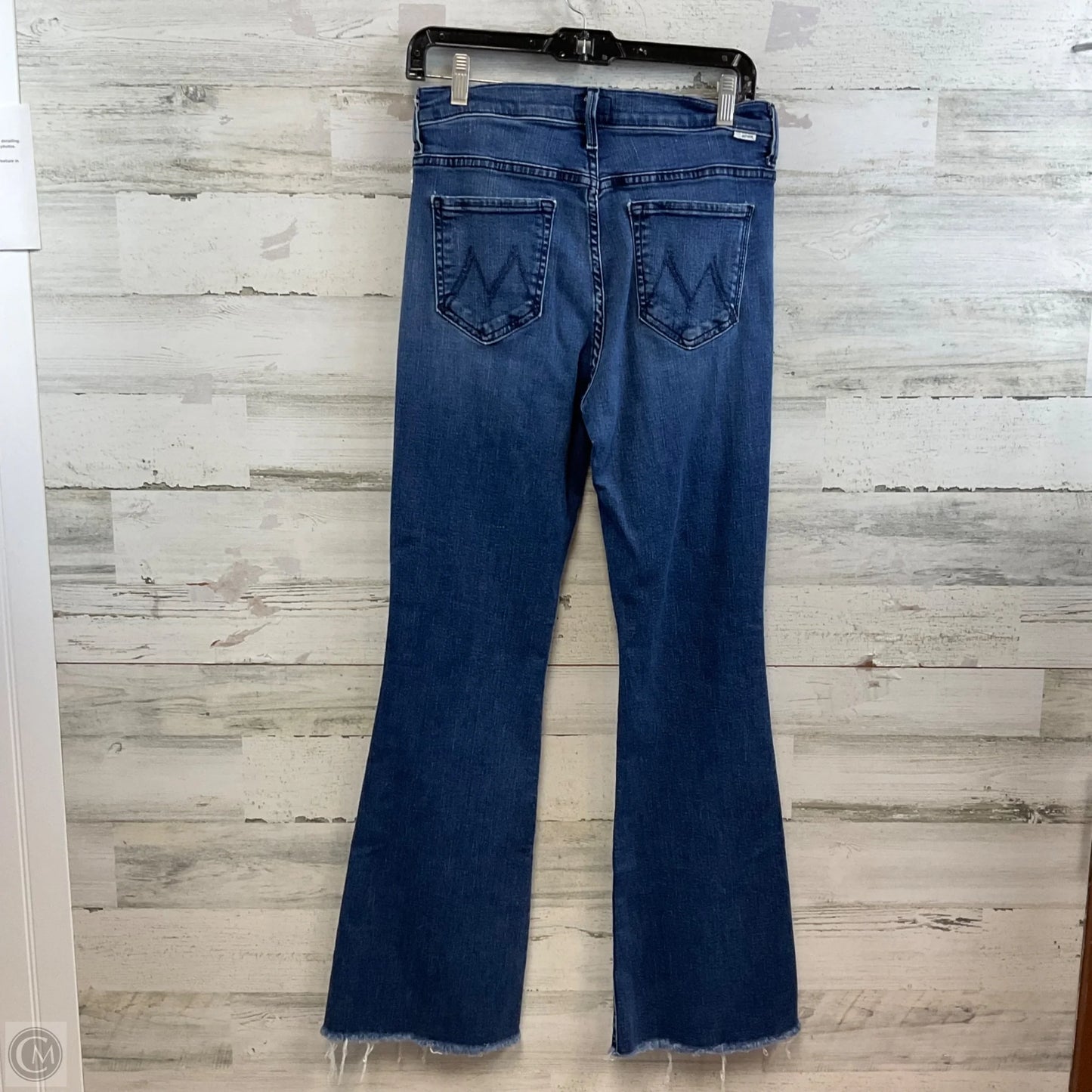 Jeans Flared By Mother In Blue Denim, Size: 8