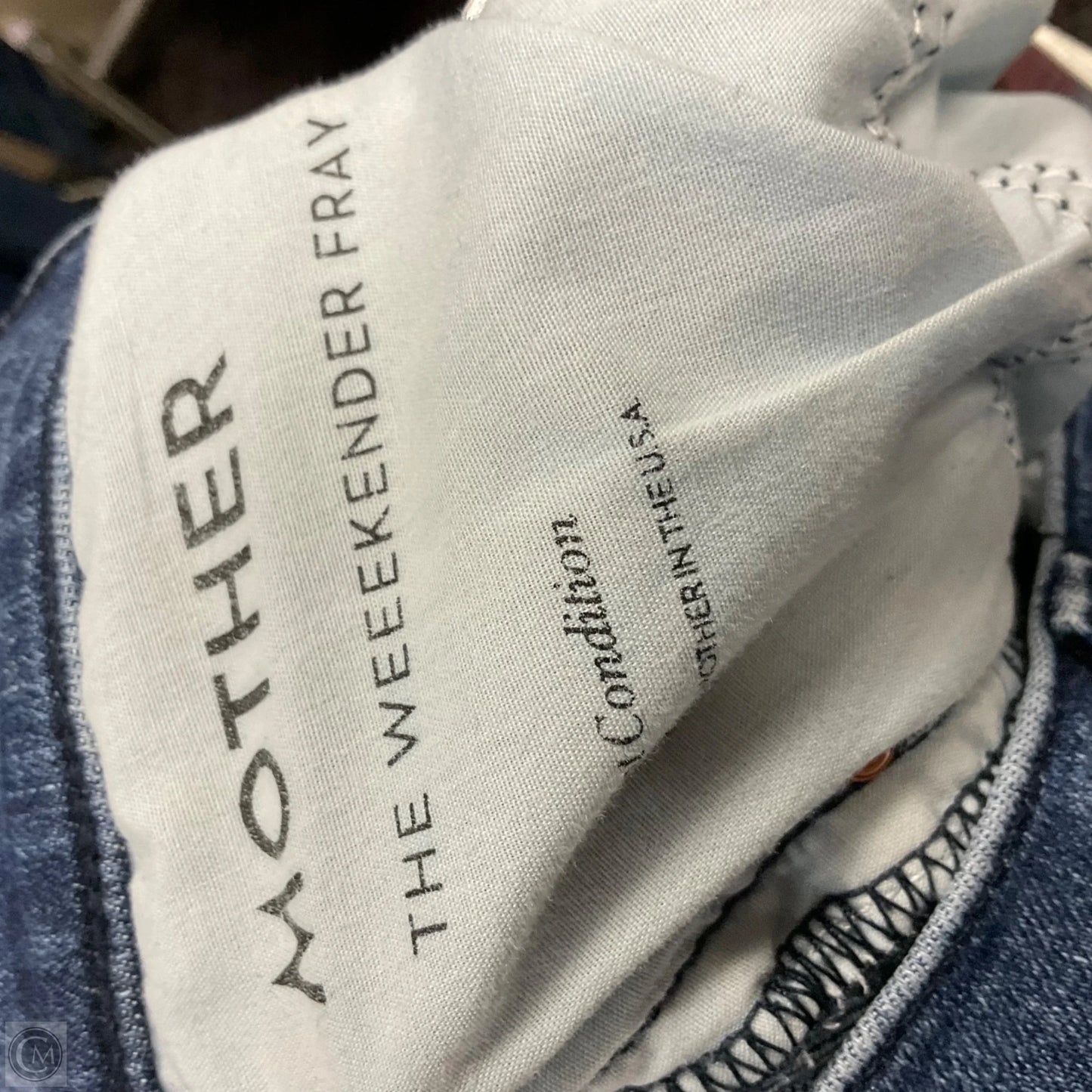 Jeans Flared By Mother In Blue Denim, Size: 8