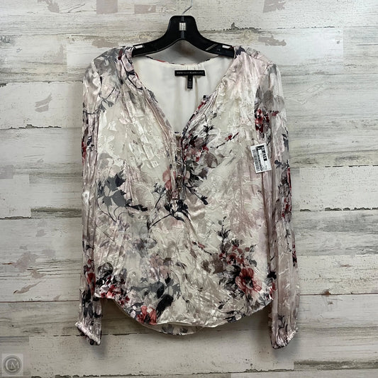 Top Long Sleeve By White House Black Market In Pink, Size: S