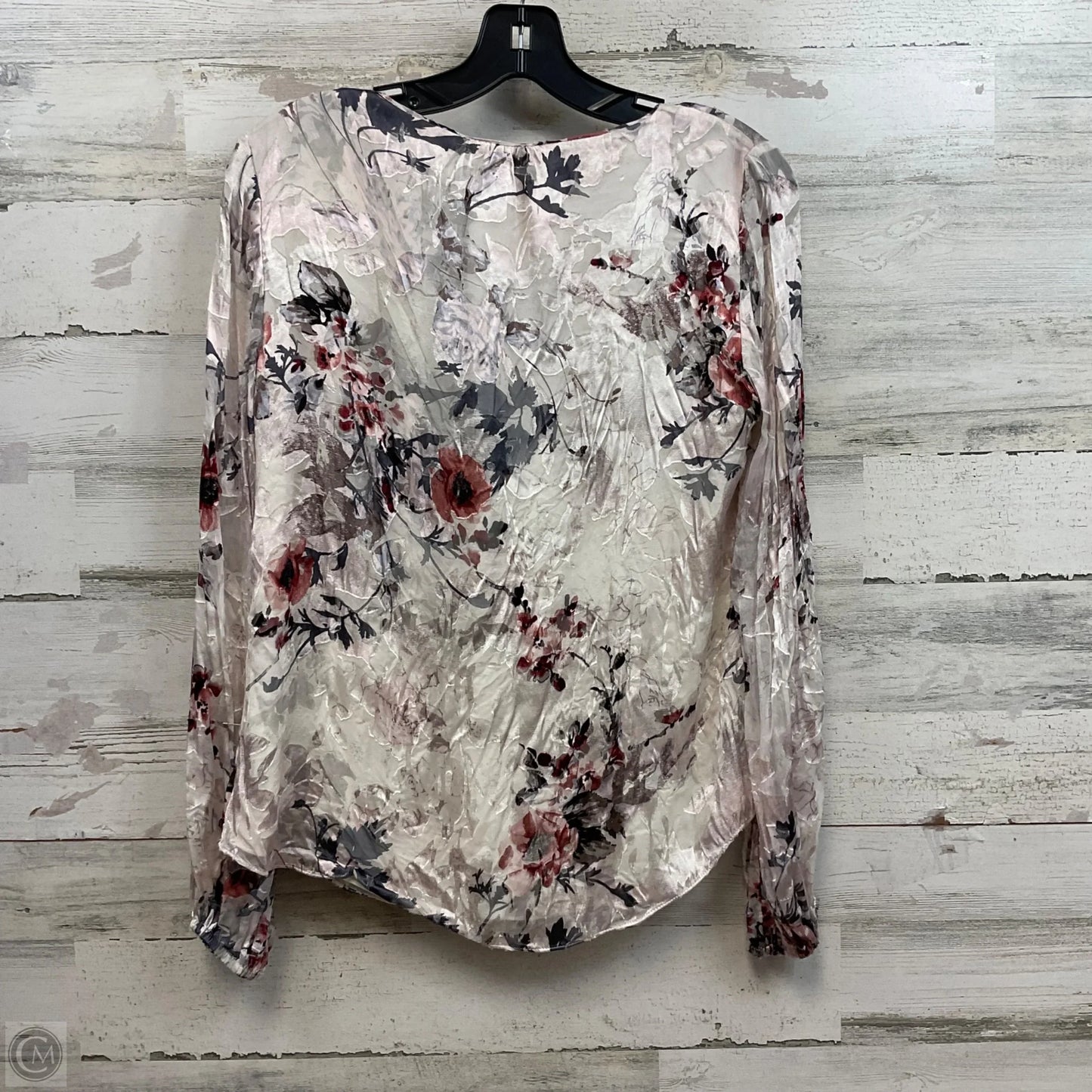Top Long Sleeve By White House Black Market In Pink, Size: S