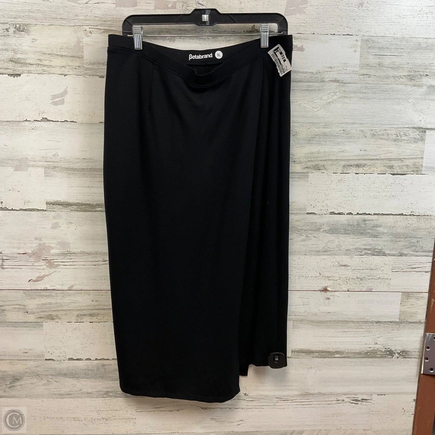 Skirt Midi By Betabrand In Black, Size: Xl