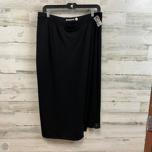 Skirt Midi By Betabrand In Black, Size: Xl