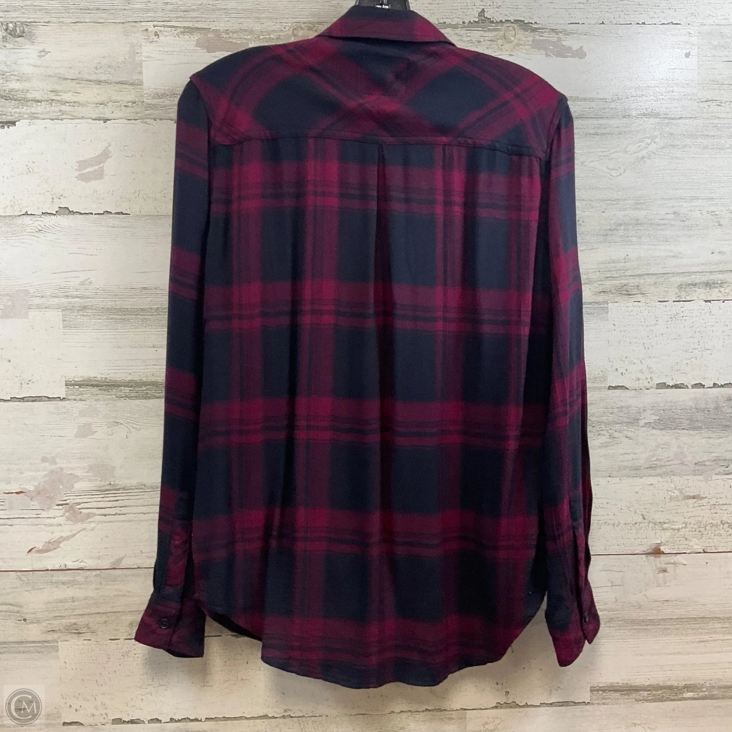 Top Long Sleeve By Rails In Black, Size: S