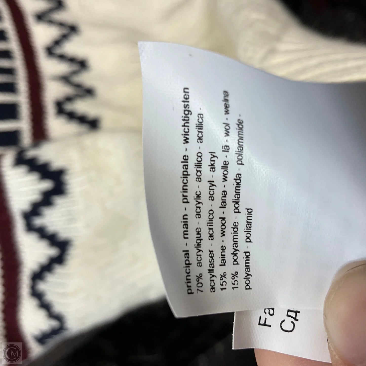Sweater By PROMOD In Cream, Size: Xl