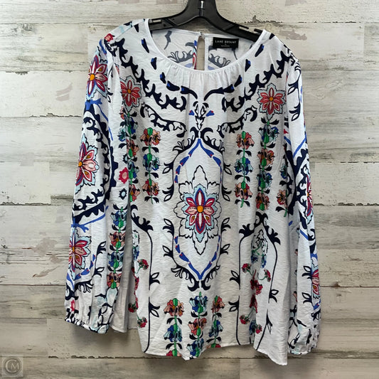 Top Long Sleeve By Lane Bryant In White, Size: 2x