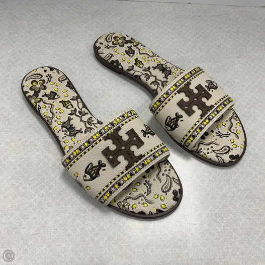Sandals Designer By Tory Burch In Cream, Size: 9