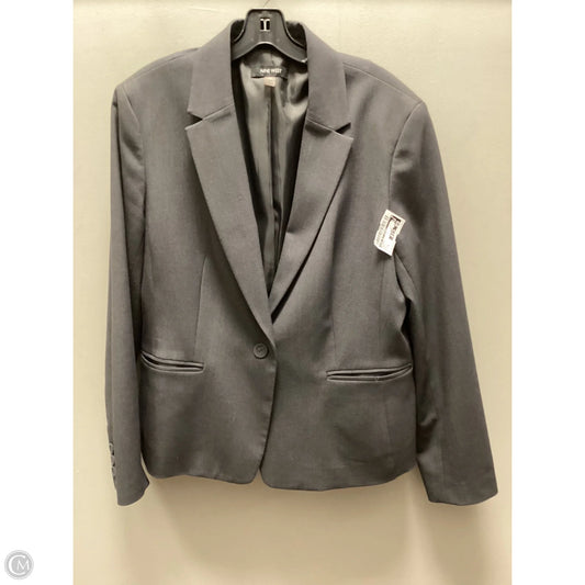 Blazer By Nine West Apparel In Grey, Size: Xl