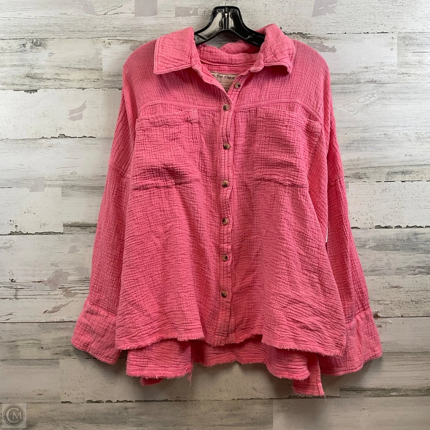 Top Long Sleeve By We The Free In Pink, Size: S
