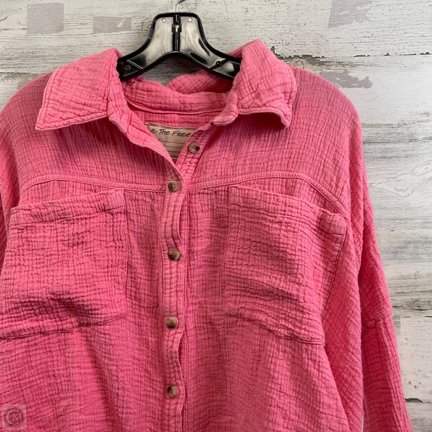 Top Long Sleeve By We The Free In Pink, Size: S