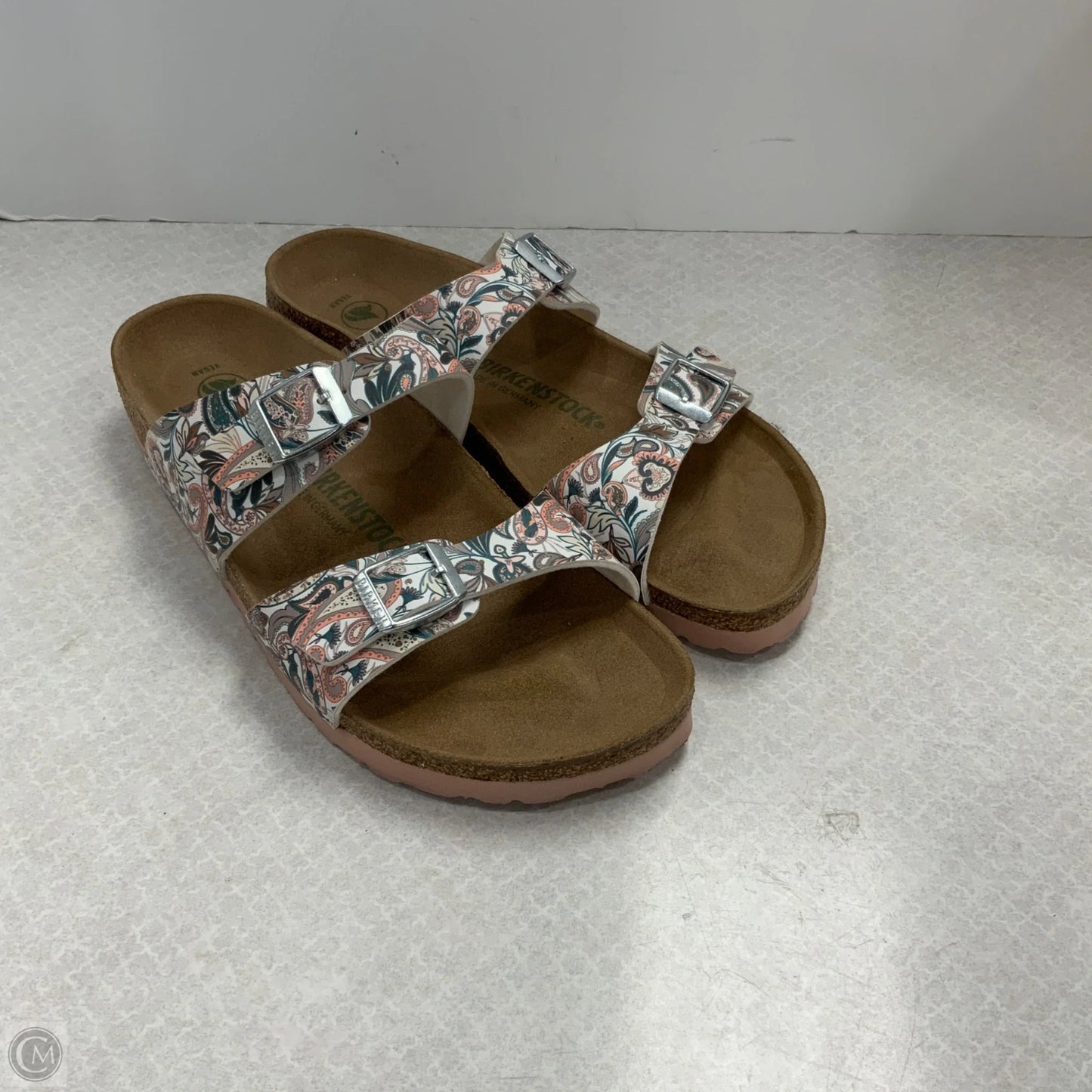 Sandals Flats By Birkenstock In Pink, Size: 10