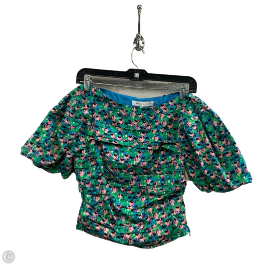 Top Short Sleeve By Endless Rose In Green, Size: Xs