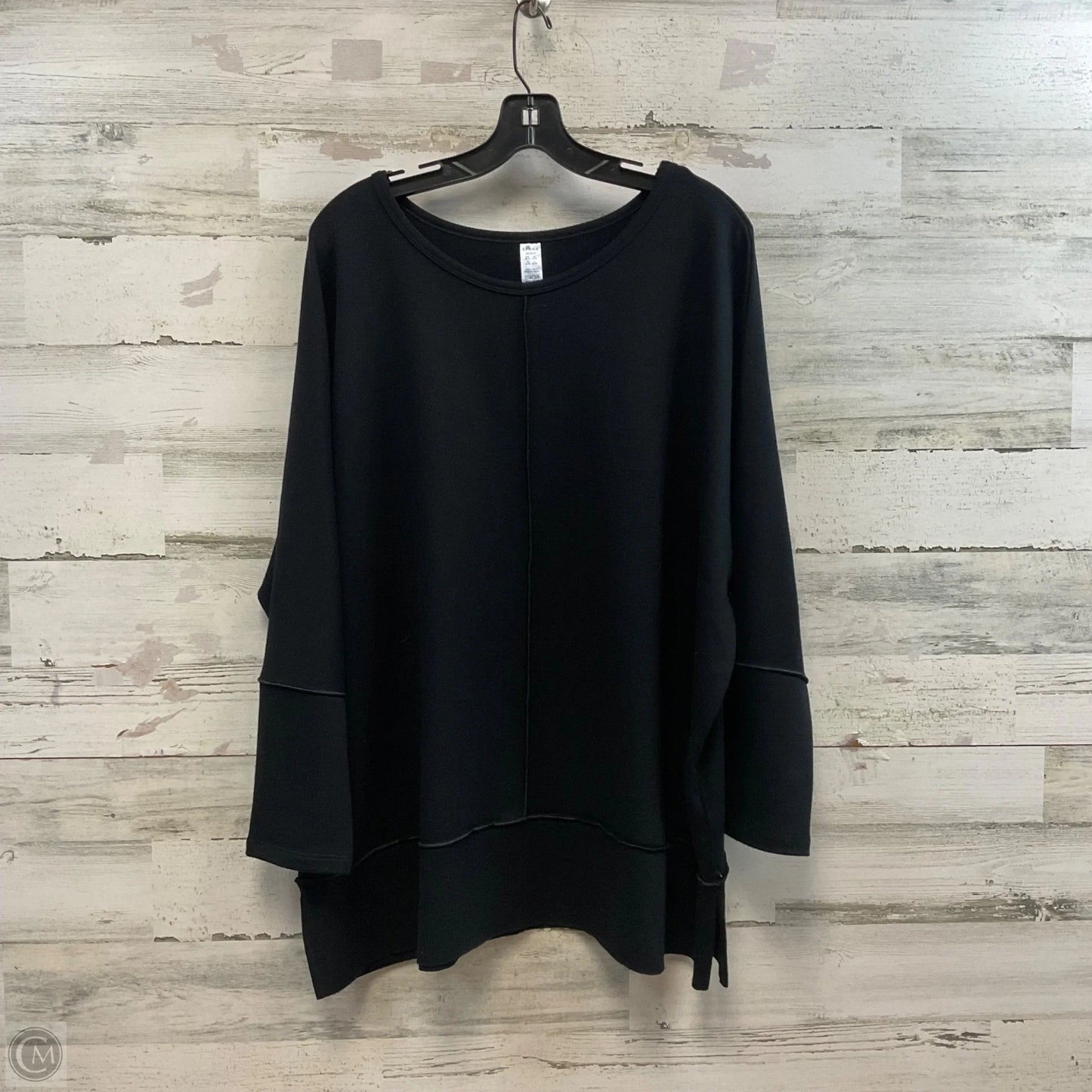 Top Long Sleeve By Spanx In Black, Size: 1x