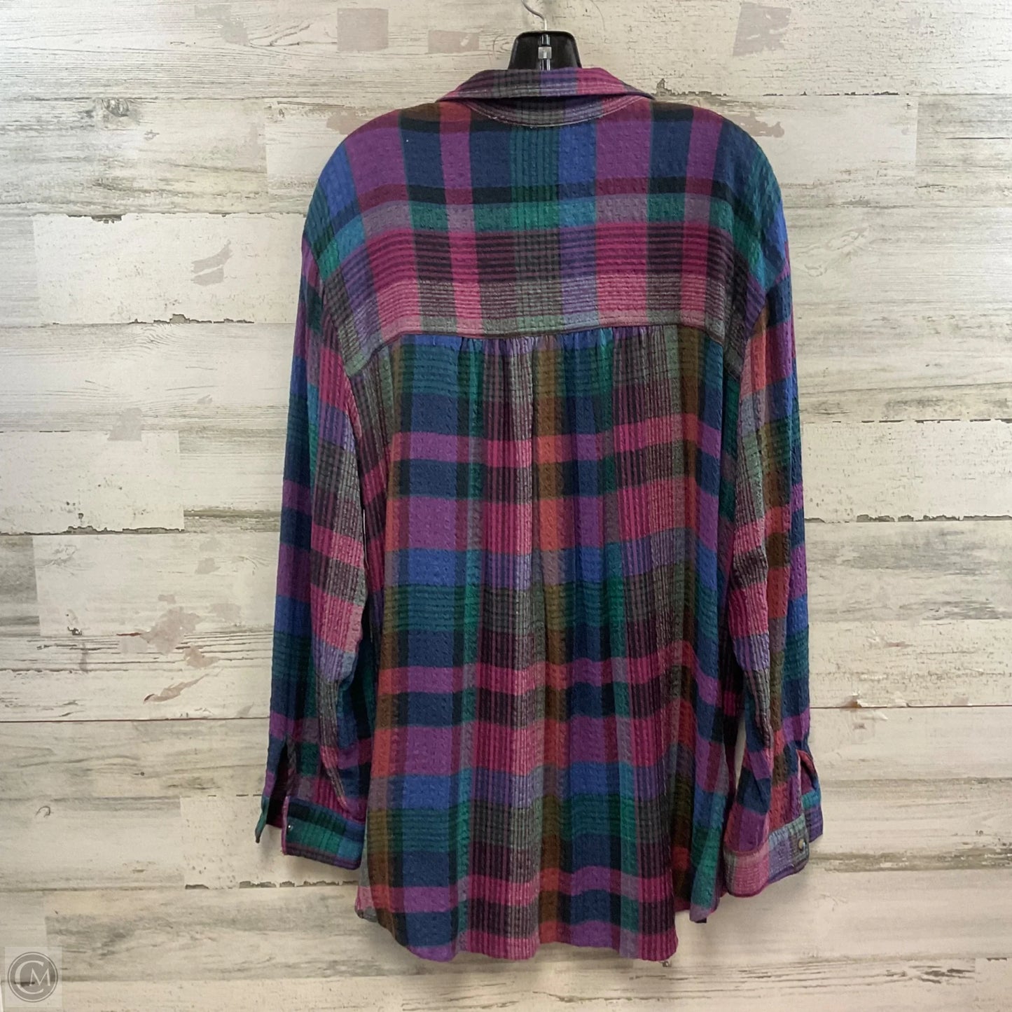 Top Long Sleeve By Pilcro In Pink, Size: Xl
