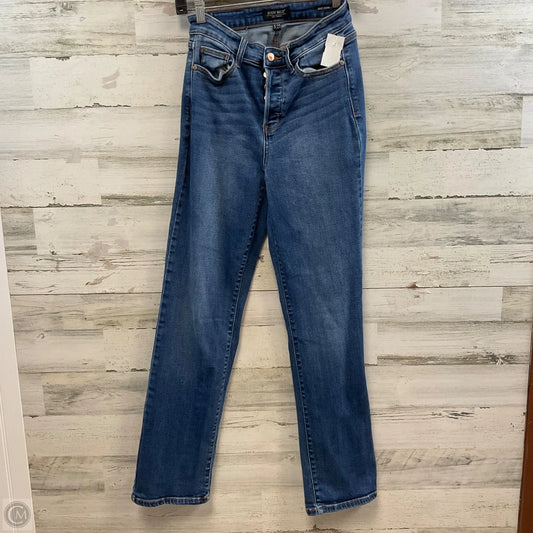Jeans Straight By Judy Blue In Blue Denim, Size: 4