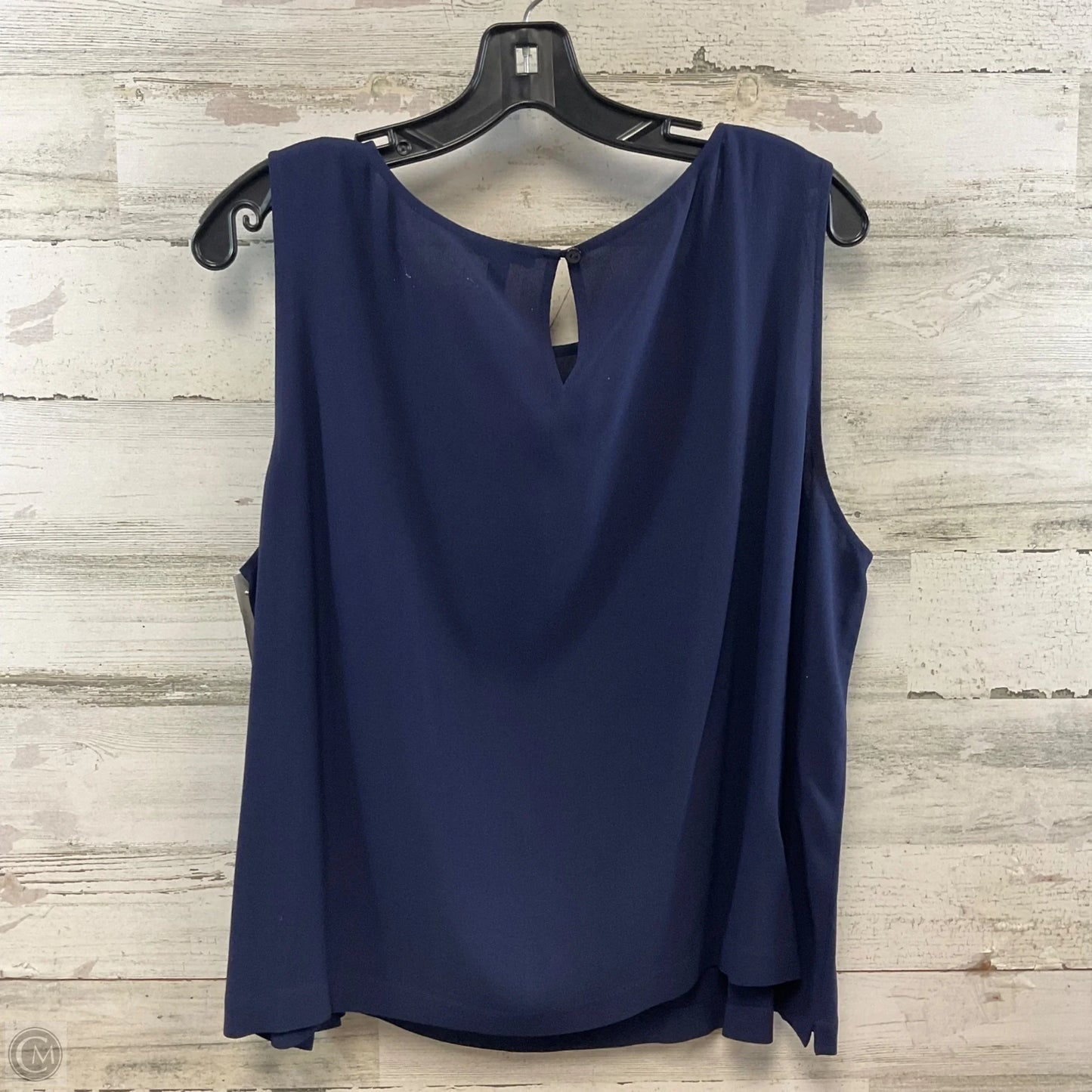 Top Sleeveless By Eileen Fisher In Blue, Size: 1x