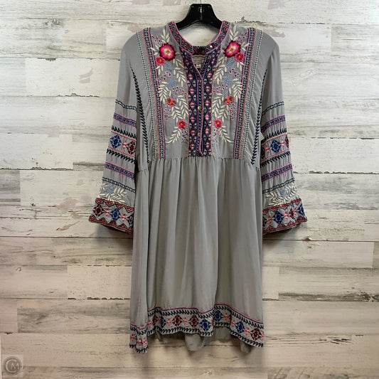 Dress Casual Short By Johnny Was In Grey, Size: S